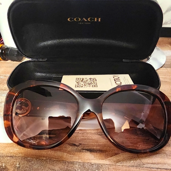 Coach Accessories - NWT Coach Sunglasses Oversized Pink Lens